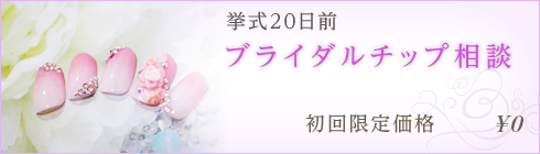 ブライダルチップ相談｜挙式20日前｜初回限定価格 ¥0